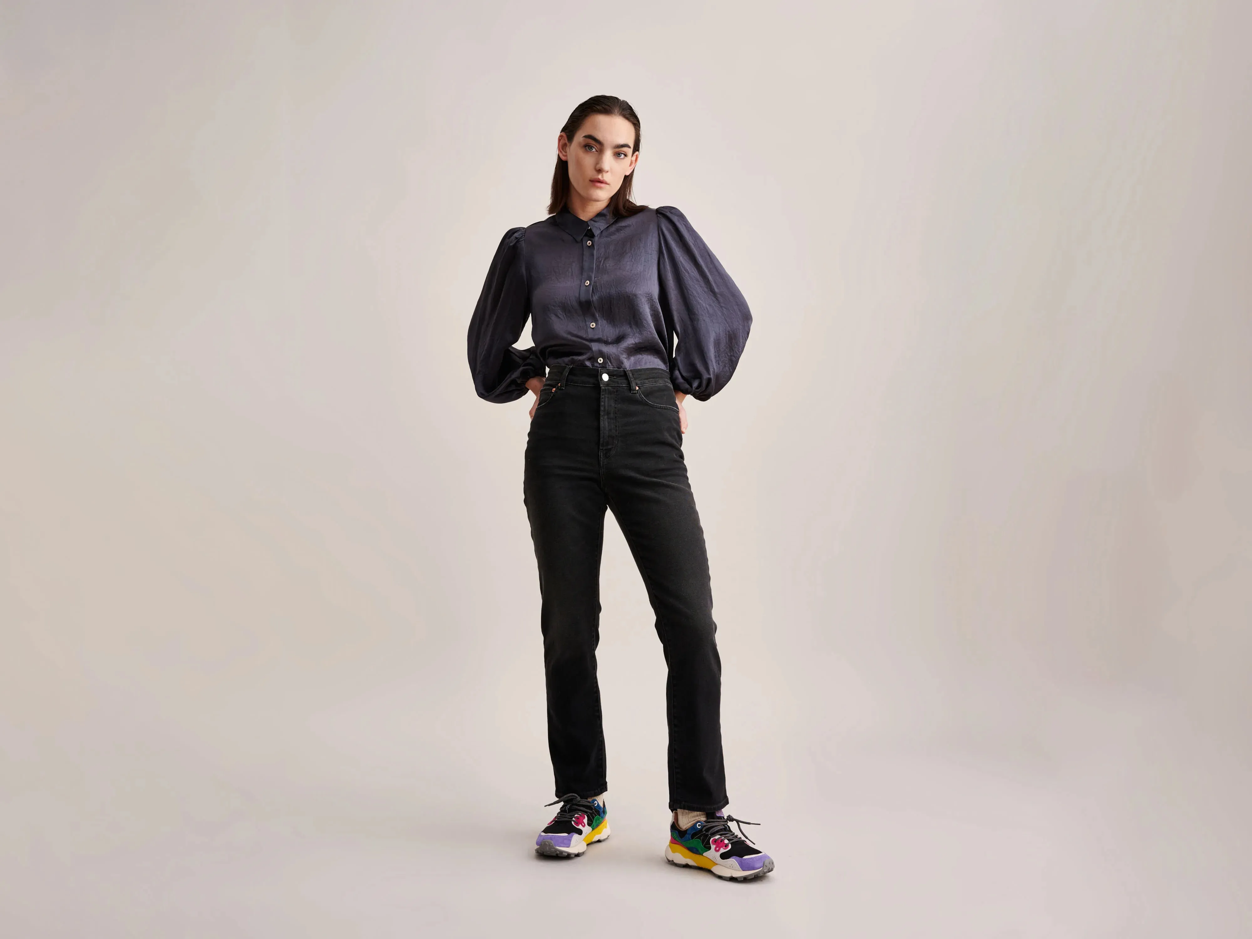 Pamy  Jeans (232 / W / USED BLACK)