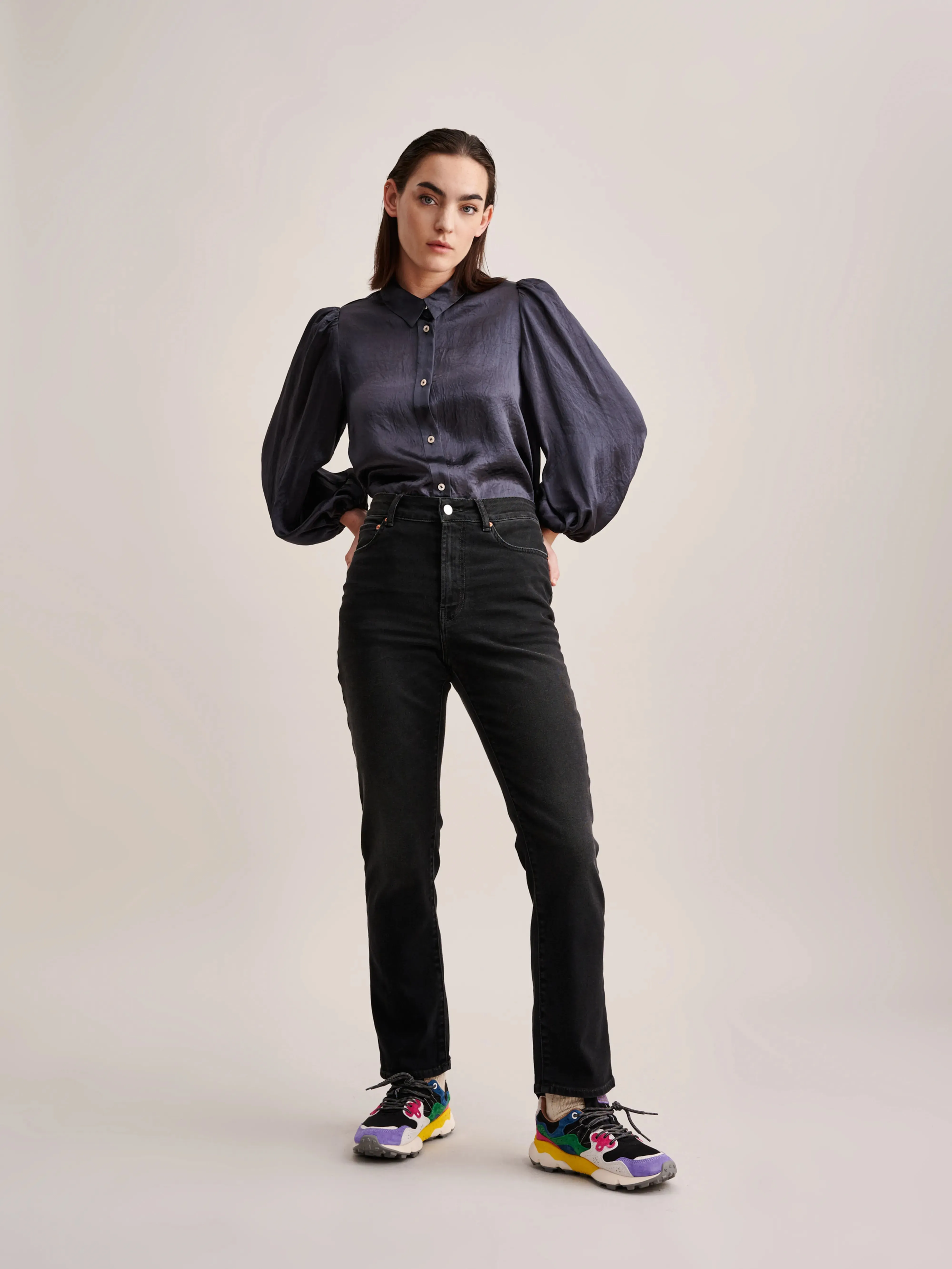 Pamy  Jeans (232 / W / USED BLACK)