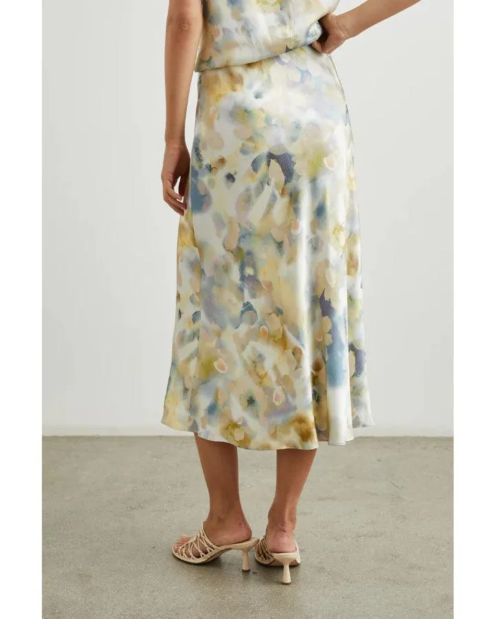 Rails Anya Diffused Blossom Satin Skirt