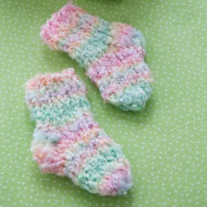Red Heart Knit Cozy Toes Socks