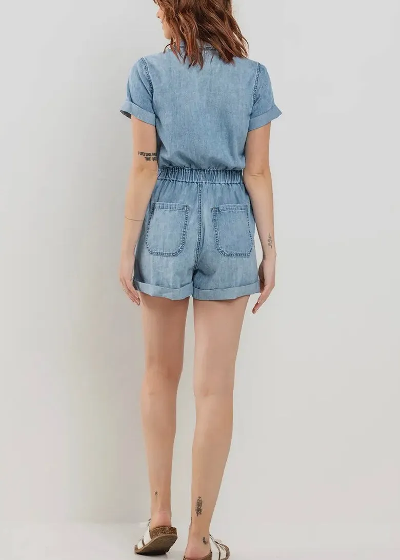 Remi Denim Romper