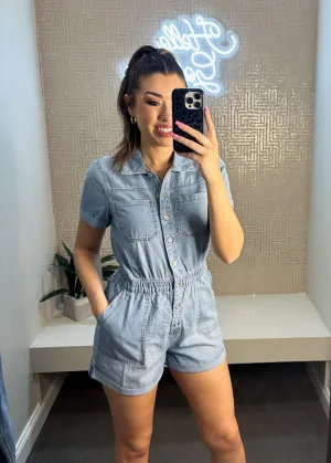Remi Denim Romper