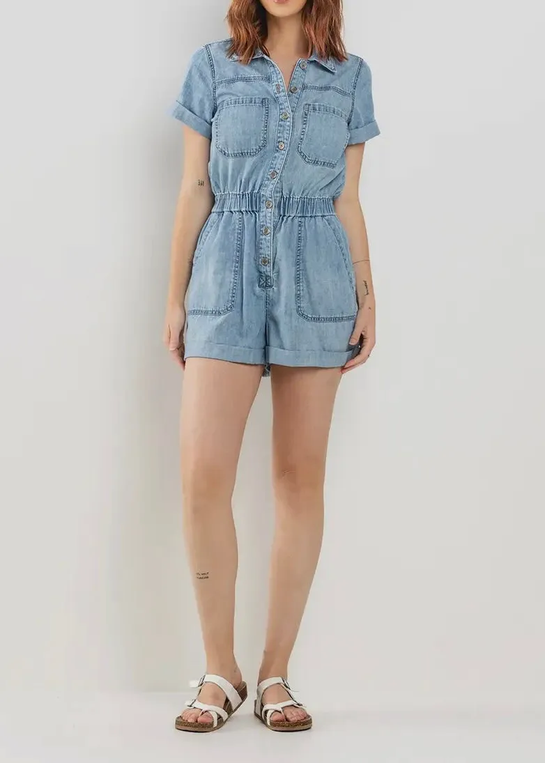 Remi Denim Romper