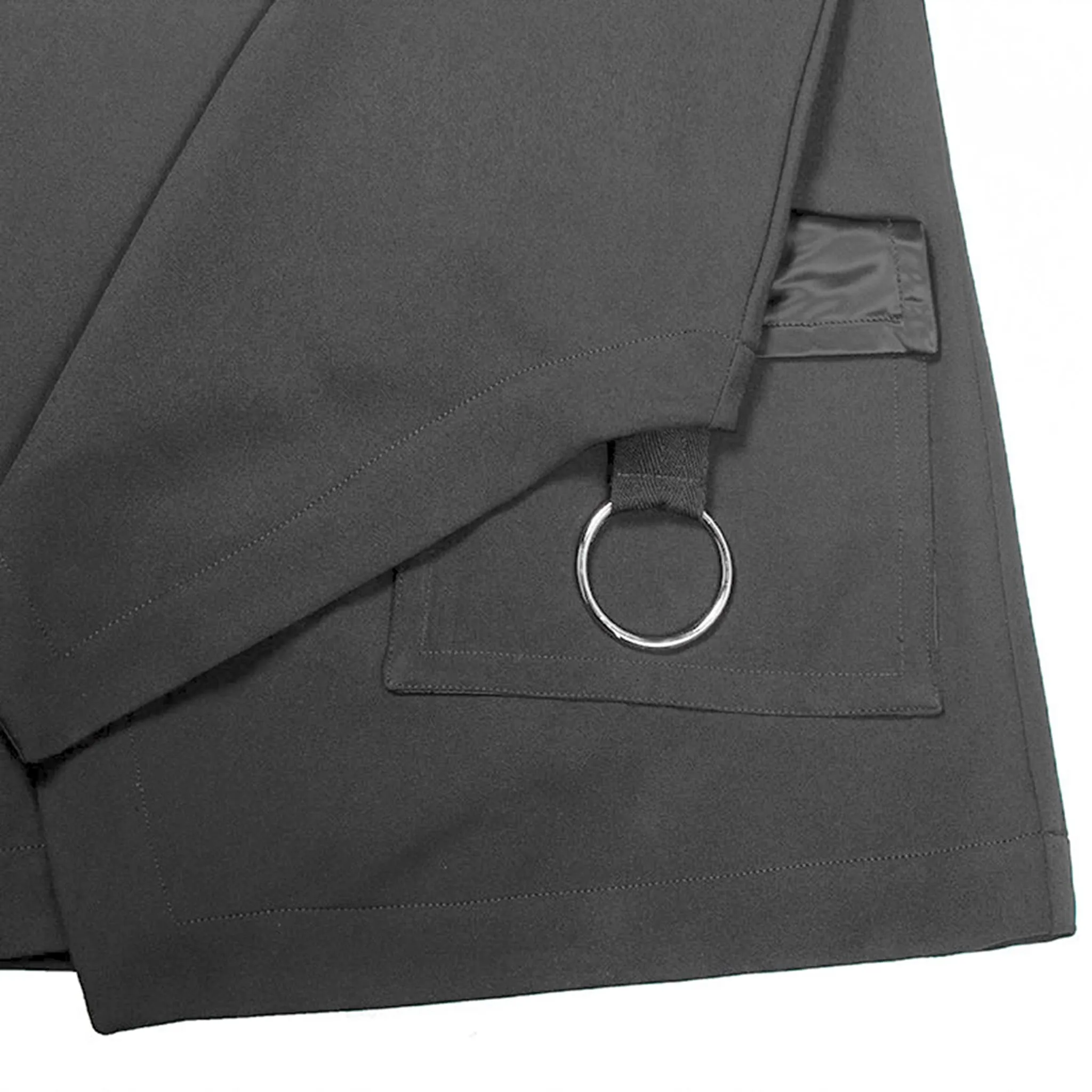 Short Sleeve Top with Draping Pocket