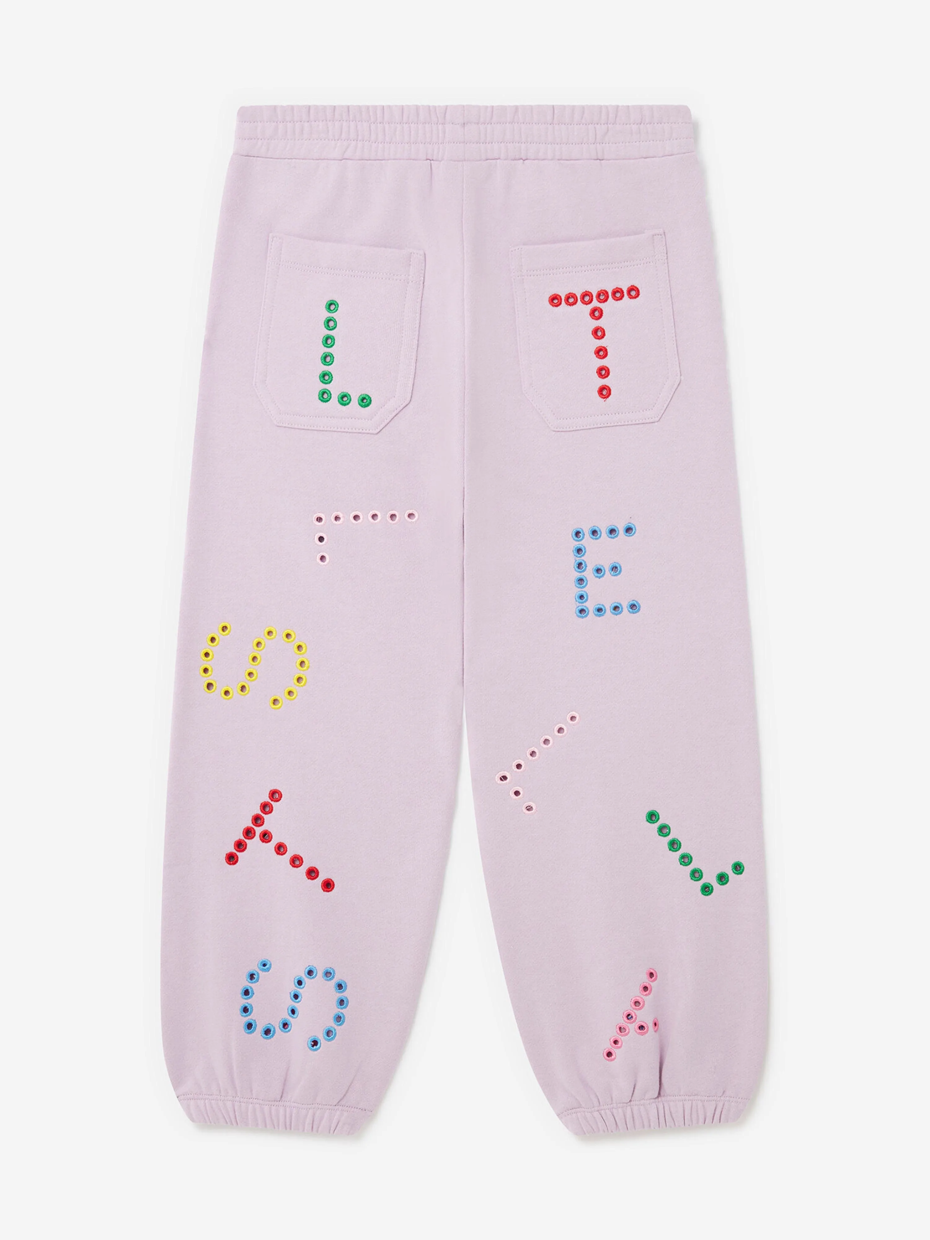 Stella McCartney Girls Logo Joggers in Purple