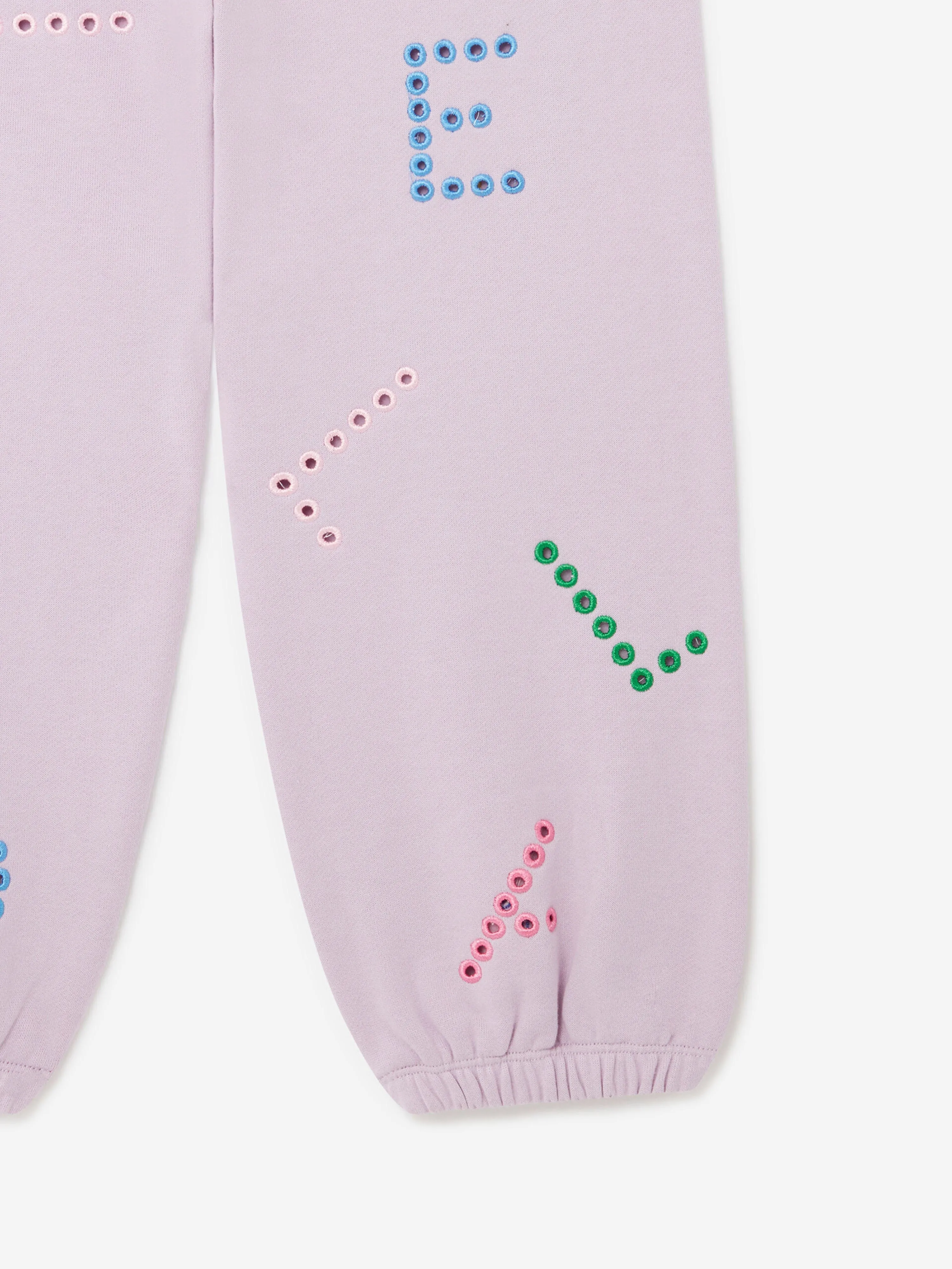 Stella McCartney Girls Logo Joggers in Purple