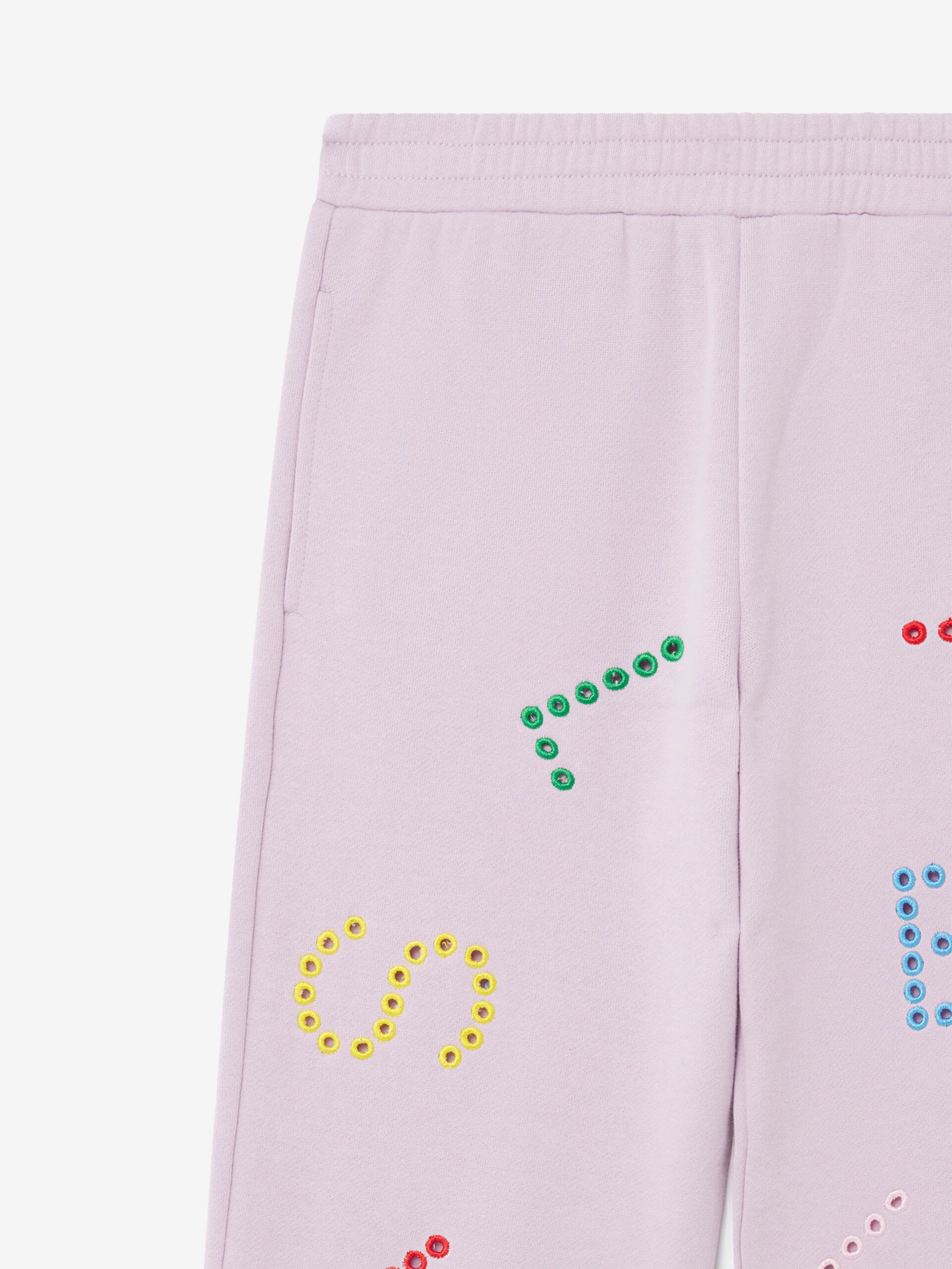 Stella McCartney Girls Logo Joggers in Purple