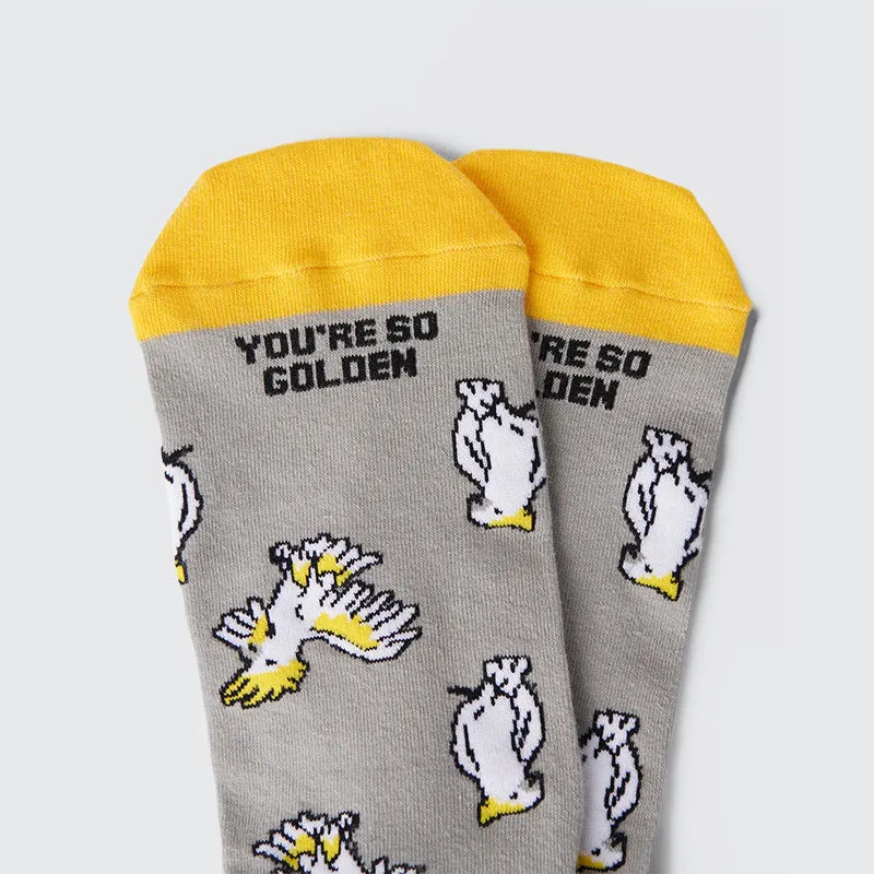 Talking Toes x TAP - Golden Cockatoo Sock