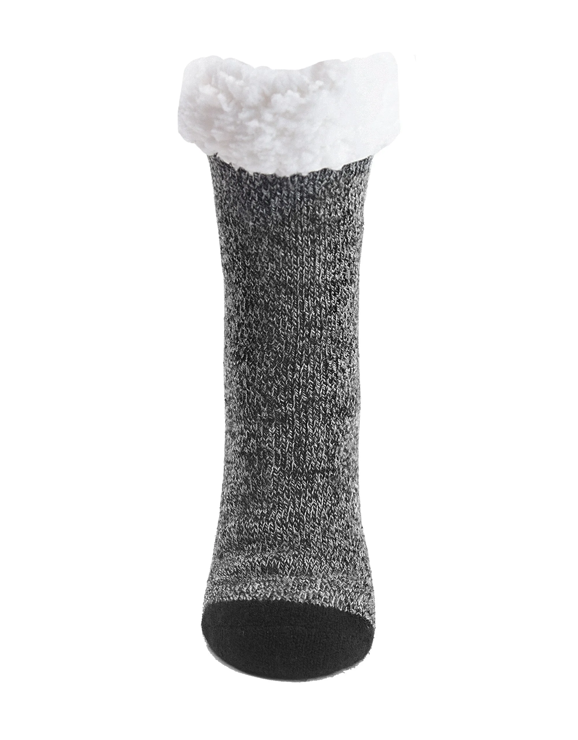 The Sherpa Trimmed Thermal Boot Sock - Black