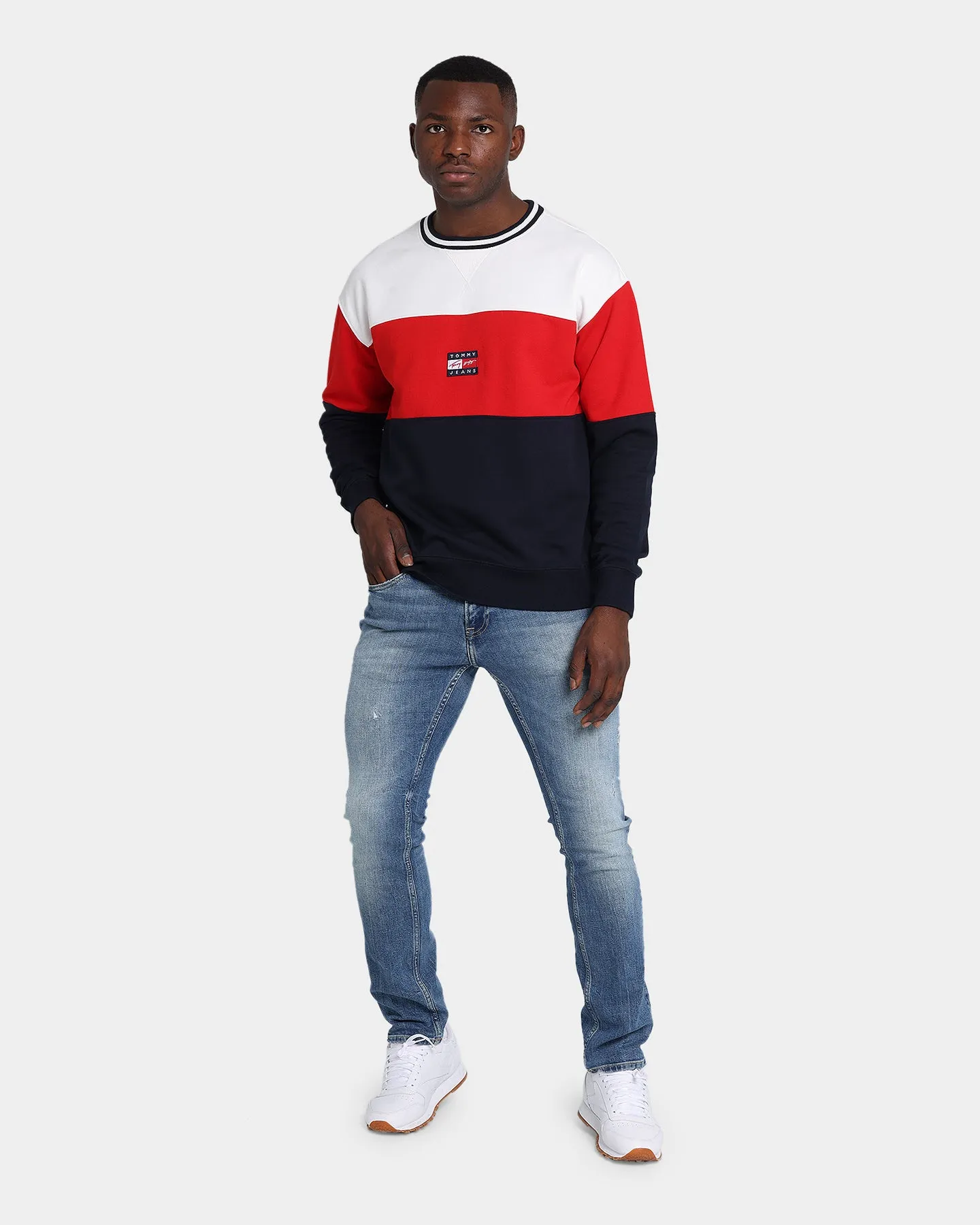 Tommy Jeans Street Archives Crew Desert Sky