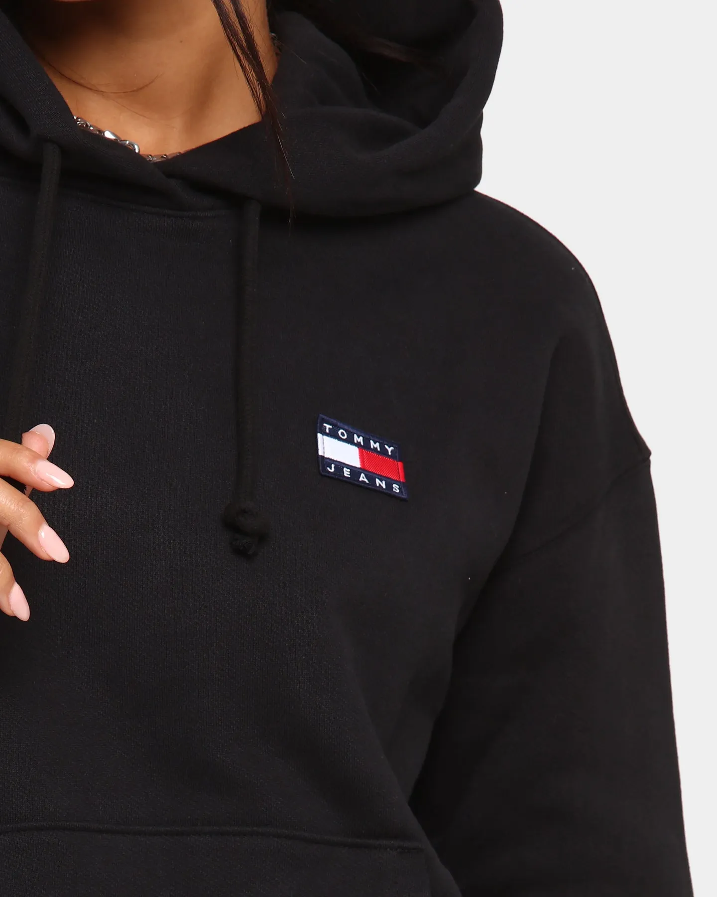 Tommy Jeans Women's Tommy Badge Hoodie Black