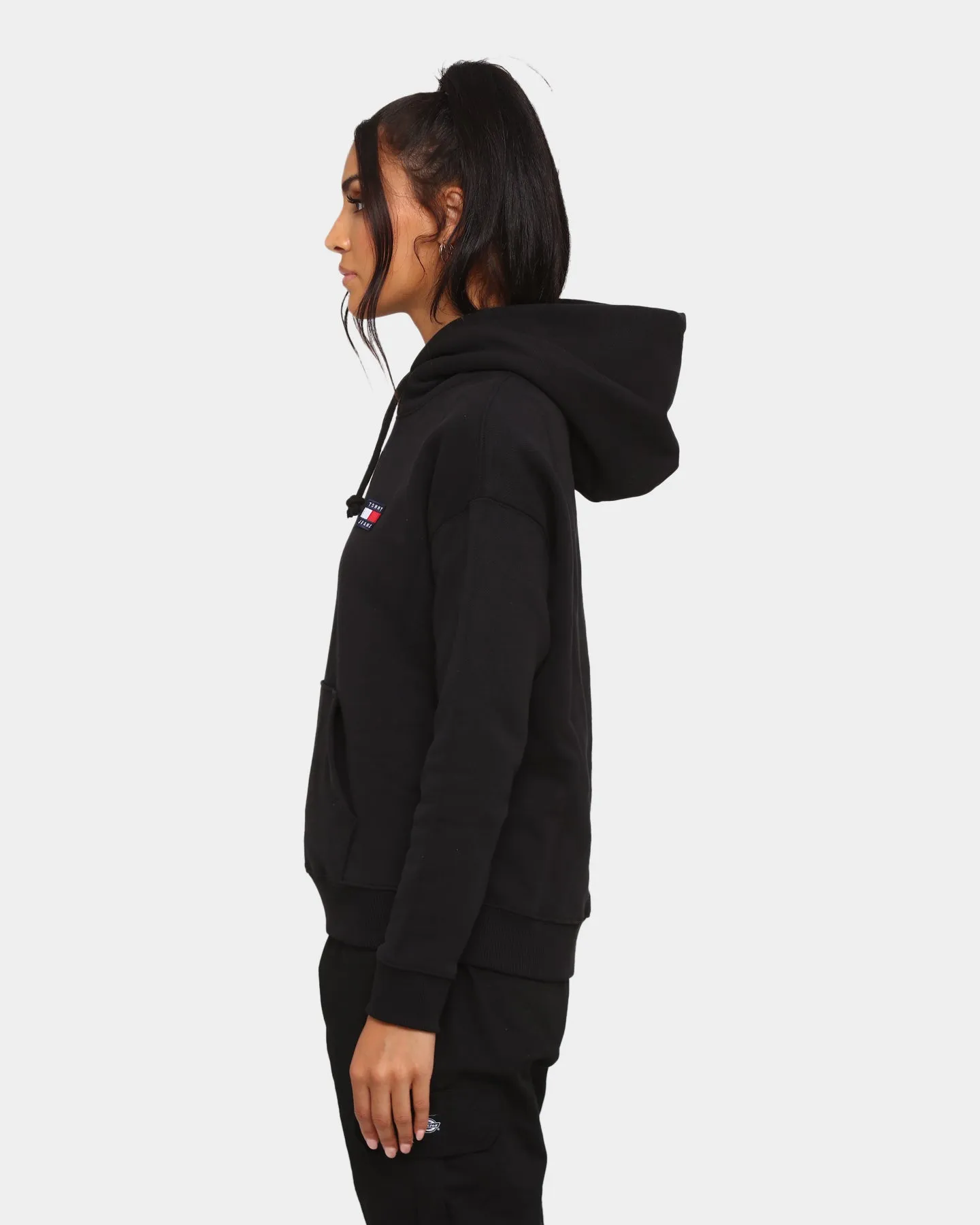 Tommy Jeans Women's Tommy Badge Hoodie Black