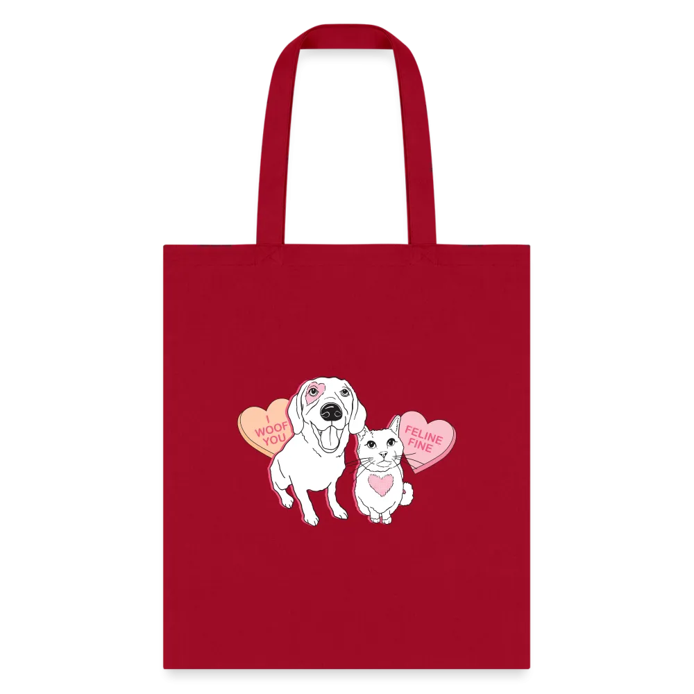 Valentine Hearts Tote Bag