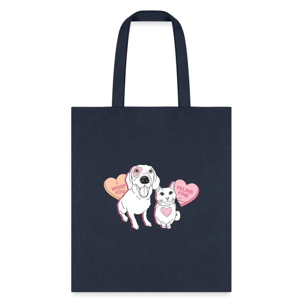 Valentine Hearts Tote Bag