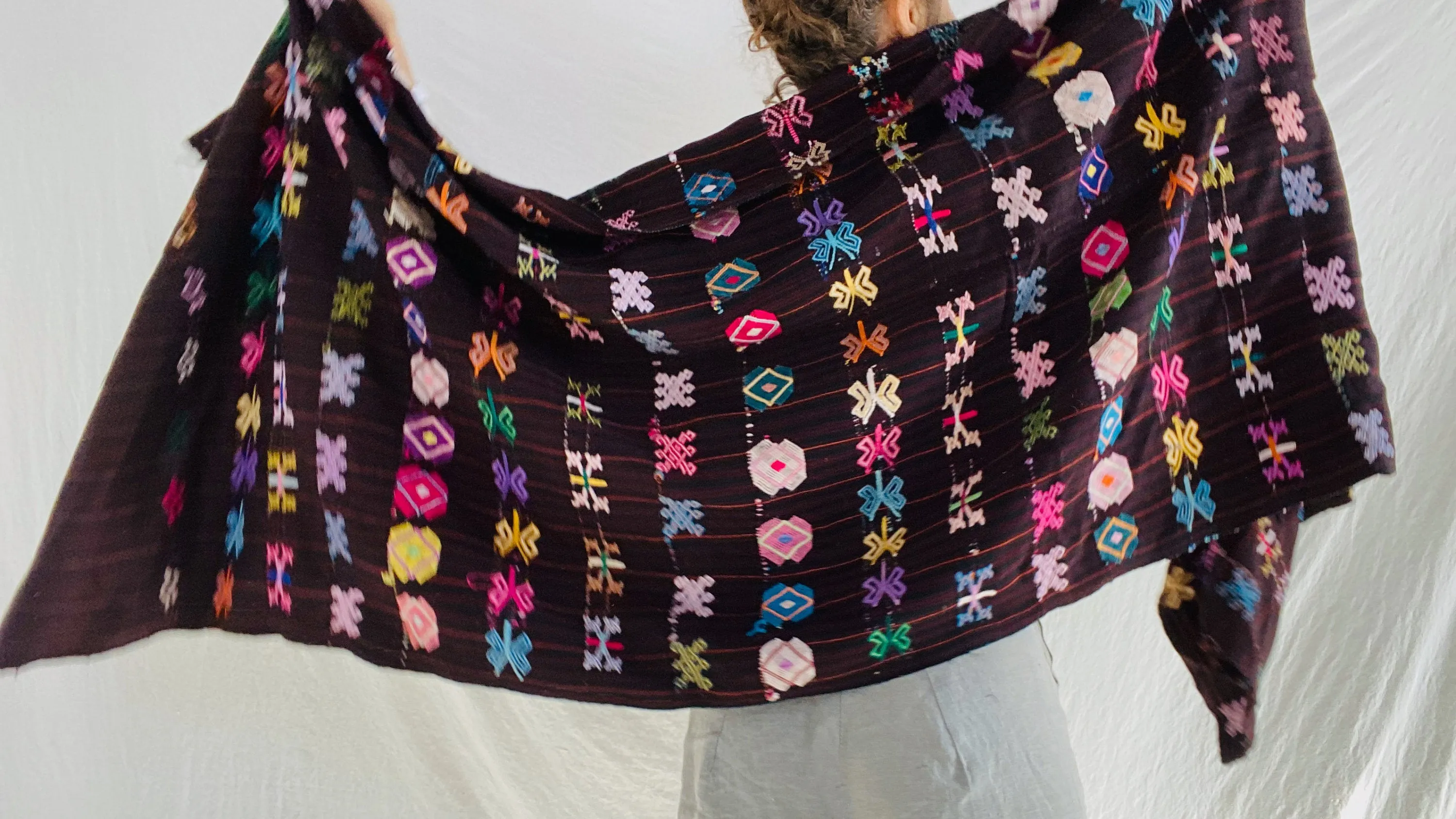 Vintage Colotenango Guatemalan Wrap. Fine Example.